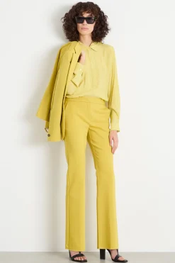 Blusa in marocaine stampata - Giallo