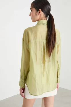 Blusa in organza - Verde