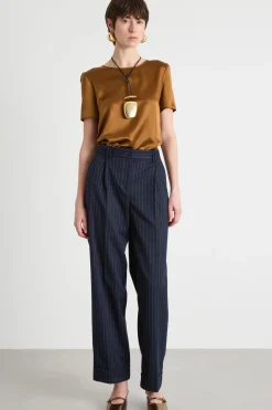 Blusa in raso - Bronzo