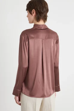 Blusa in raso - Rosa