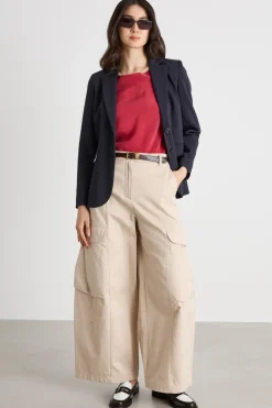 Blusa in raso - Rosso