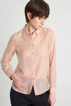 Blusa in voile - Rosa