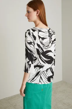 Blusa morbida - Nero Bianco