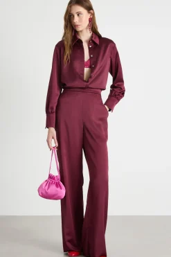 Blusa oversize - Bordeaux
