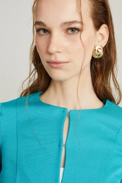 Bolero in faille - Azzurro