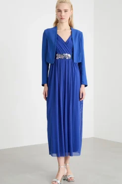 Bolero open-front - Blu