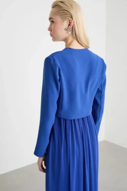 Bolero open-front - Blu
