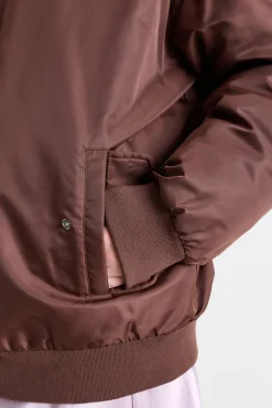 Bomber imbottito corto - Marrone