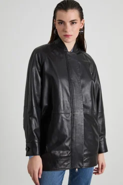 Bomber in pelle - Nero