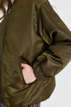 Bomber in tessuto tecnico - Verde