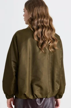 Bomber in tessuto tecnico - Verde