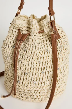 Borsa a secchiello - Beige