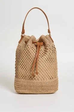 Borsa a secchiello - Cammello