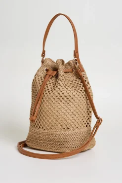 Borsa a secchiello - Cammello