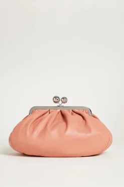 Borsa clutch in pelle - Rosa