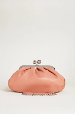 Borsa clutch in pelle - Rosa