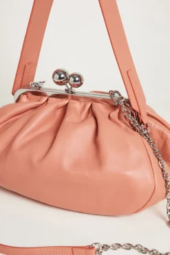 Borsa clutch in pelle - Rosa