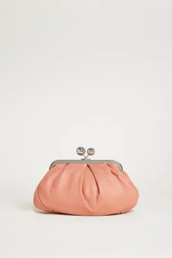 Borsa clutch mini in pelle - Rosa