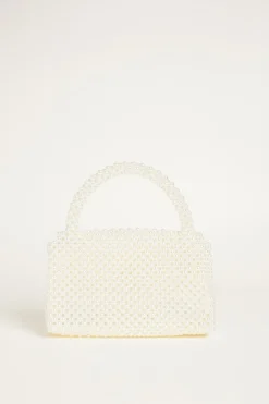 Borsa di perline - Bianco
