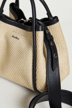 Borsa effetto rafia - Beige