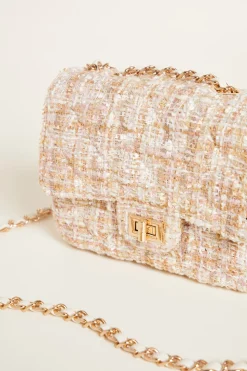 Borsa in tessuto intrecciato - Beige