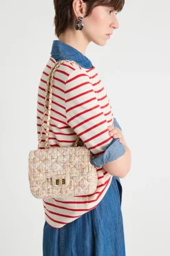 Borsa in tessuto intrecciato - Beige