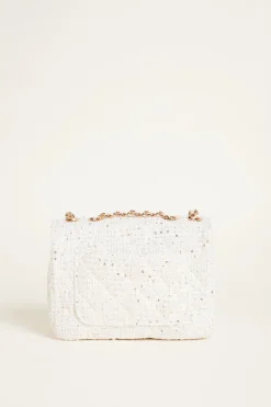 Borsa in tessuto intrecciato - Bianco