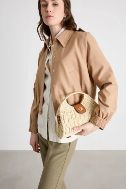 Borsa intrecciata - Beige