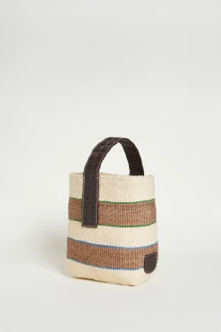 Borsa piccola in corda naturale - Cammello Bianco