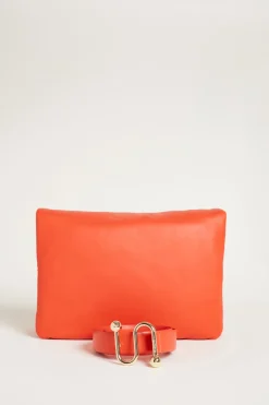 Borsa tracolla in nappa imbottita - Rosso