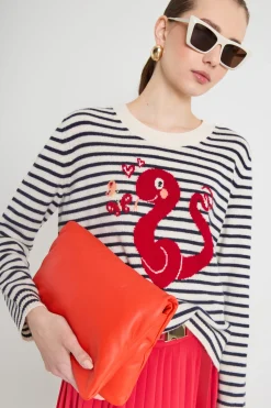 Borsa tracolla in nappa imbottita - Rosso