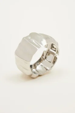 Bracciale ondulato - Argento