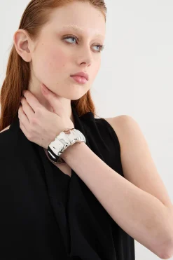 Bracciale ondulato - Argento