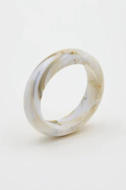 Bracciale rigido - Bianco Oro