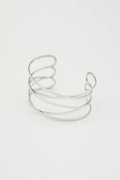 Bracciale rigido in metallo - Argento