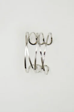 Bracciale rigido in metallo - Argento