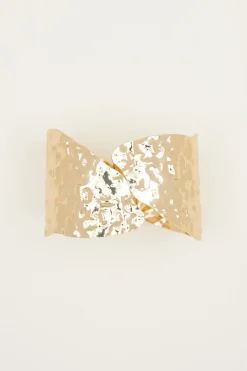 Bracciale rigido martellato - Oro