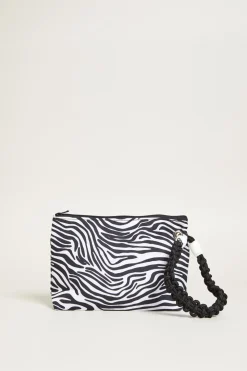 Busta stampata animalier - Bianco Nero