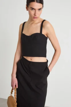Bustier corto - Nero