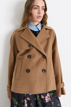 Caban in doppio drap - Marrone
