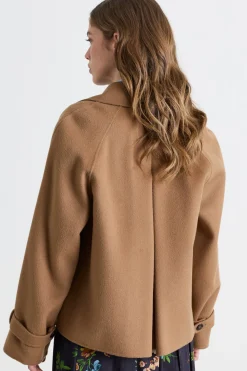 Caban in doppio drap - Marrone