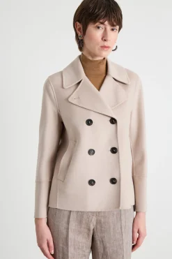Caban in lana - Beige