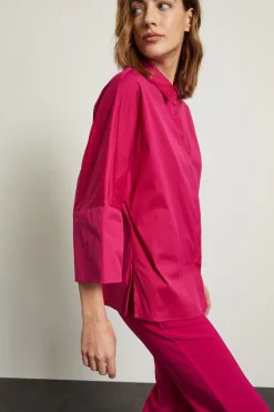 Camicia con maniche a kimono - Fucsia