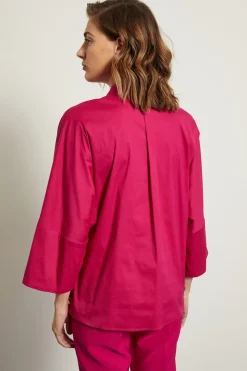 Camicia con maniche a kimono - Fucsia