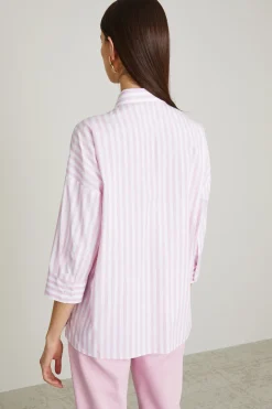 Camicia in popeline di cotone - Rosa Pastello