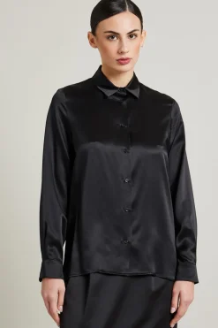 Camicia in seta - Nero