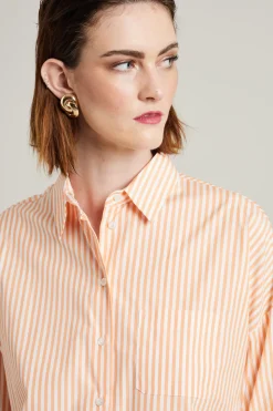Camicia morbida in popeline - Pesca