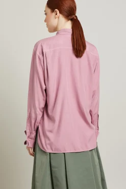 Camicia sahariana in mussola - Malva