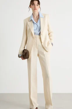 Camicia aderente in popeline stretch - Azzurro