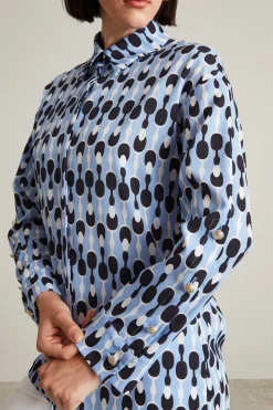 Camicia a fantasia - Blu Bianco